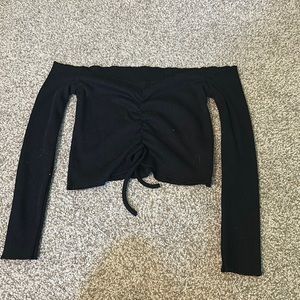 Women long sleeve crop top